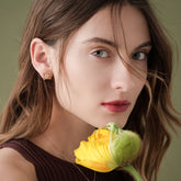 Princess Flower Earrings with Diamonds - Dracakis Jewellers